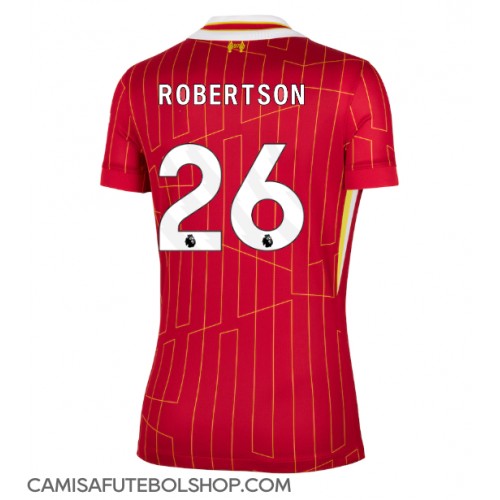 Camisa de time de futebol Liverpool Andrew Robertson #26 Replicas 1º Equipamento Feminina 2024-25 Manga Curta